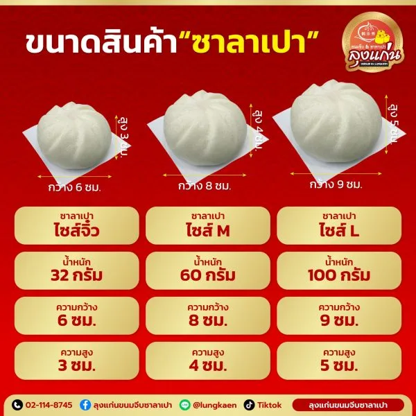 รวม เซ็ตขาลาเปา ขายส่ง จากลุงแก่น สำหรับผู้ที่ต้องการเริ่มต้นขายขนมจีบ ซาลาเปา